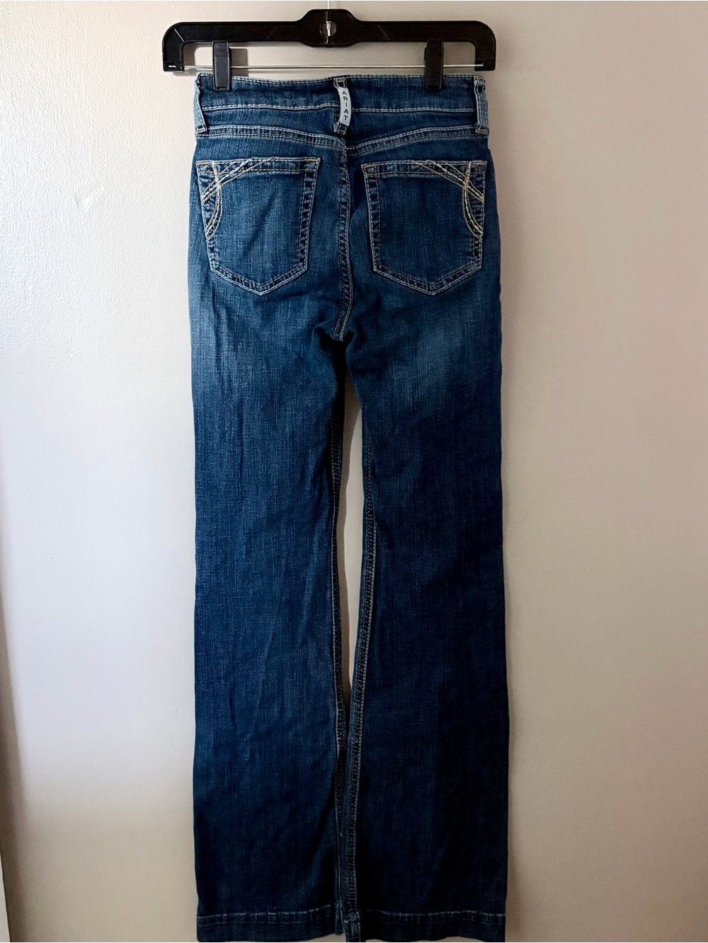 Ariat R.E.A.L. Denim High Rise Slim Trouser Jeans 24R Dark Wash Western